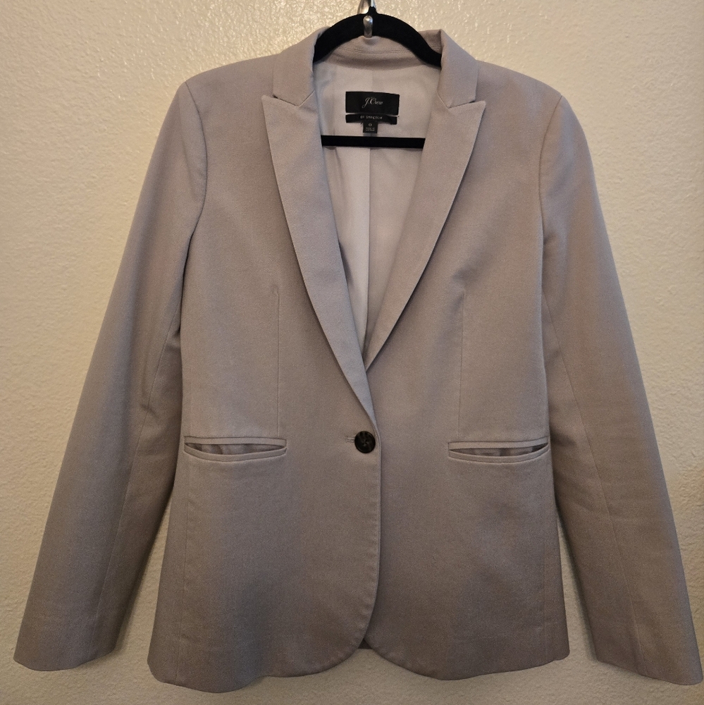 Elegant Banana Republic Slim Fit Light Gray Blazer Single Button